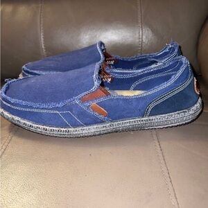 Men Classic Canvas Shoes Breathable Slip on Loafers, Men’s size 13